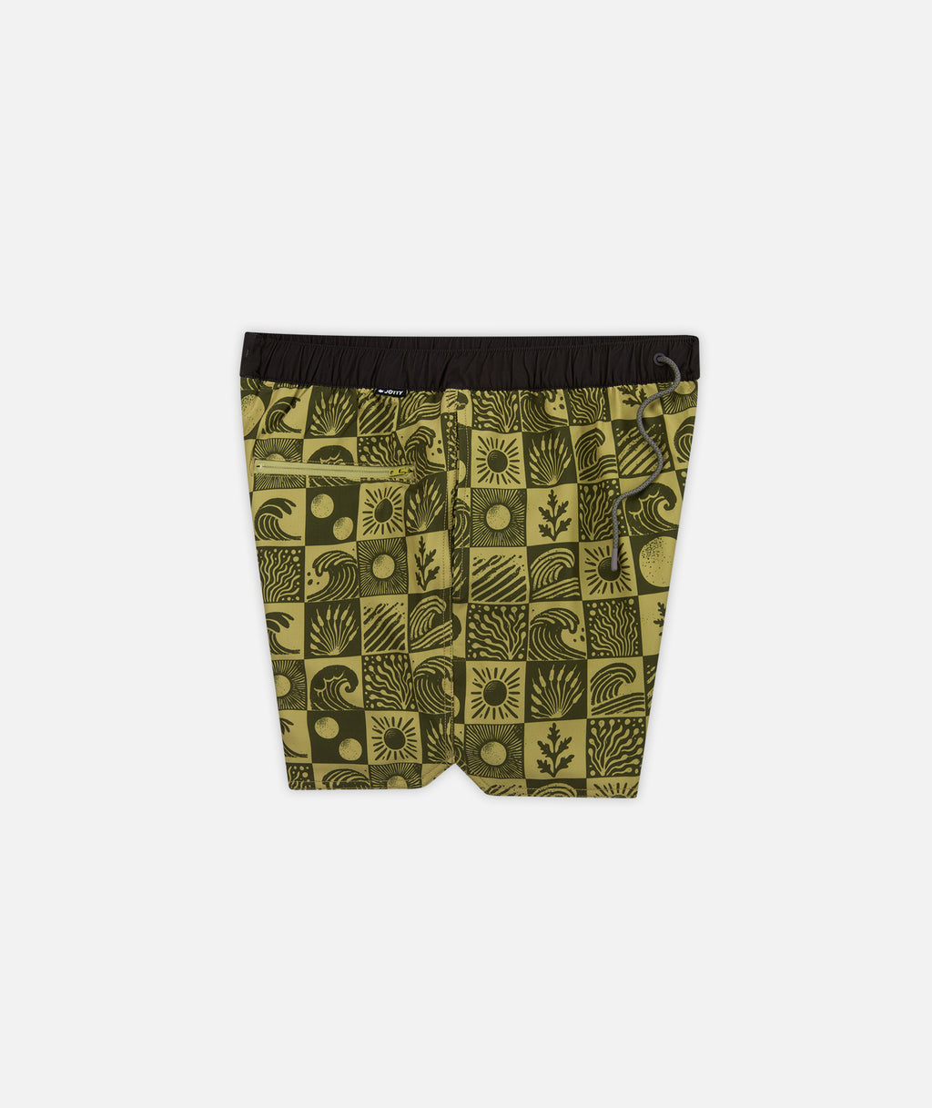 Bayside Volley Short - Olive - Jetty