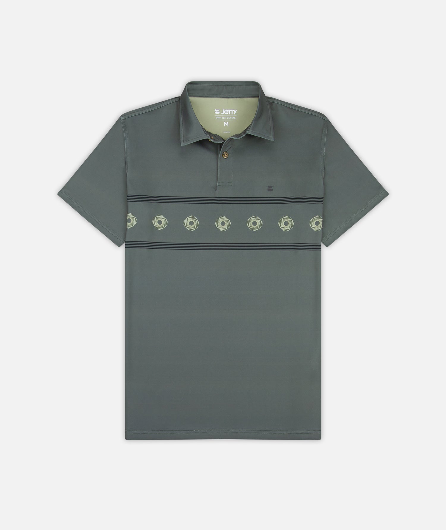 Bunker Polo Shirt - Agave - Jetty