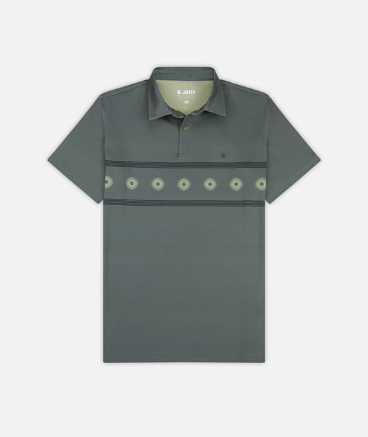 Bunker Polo Shirt - Agave - Jetty