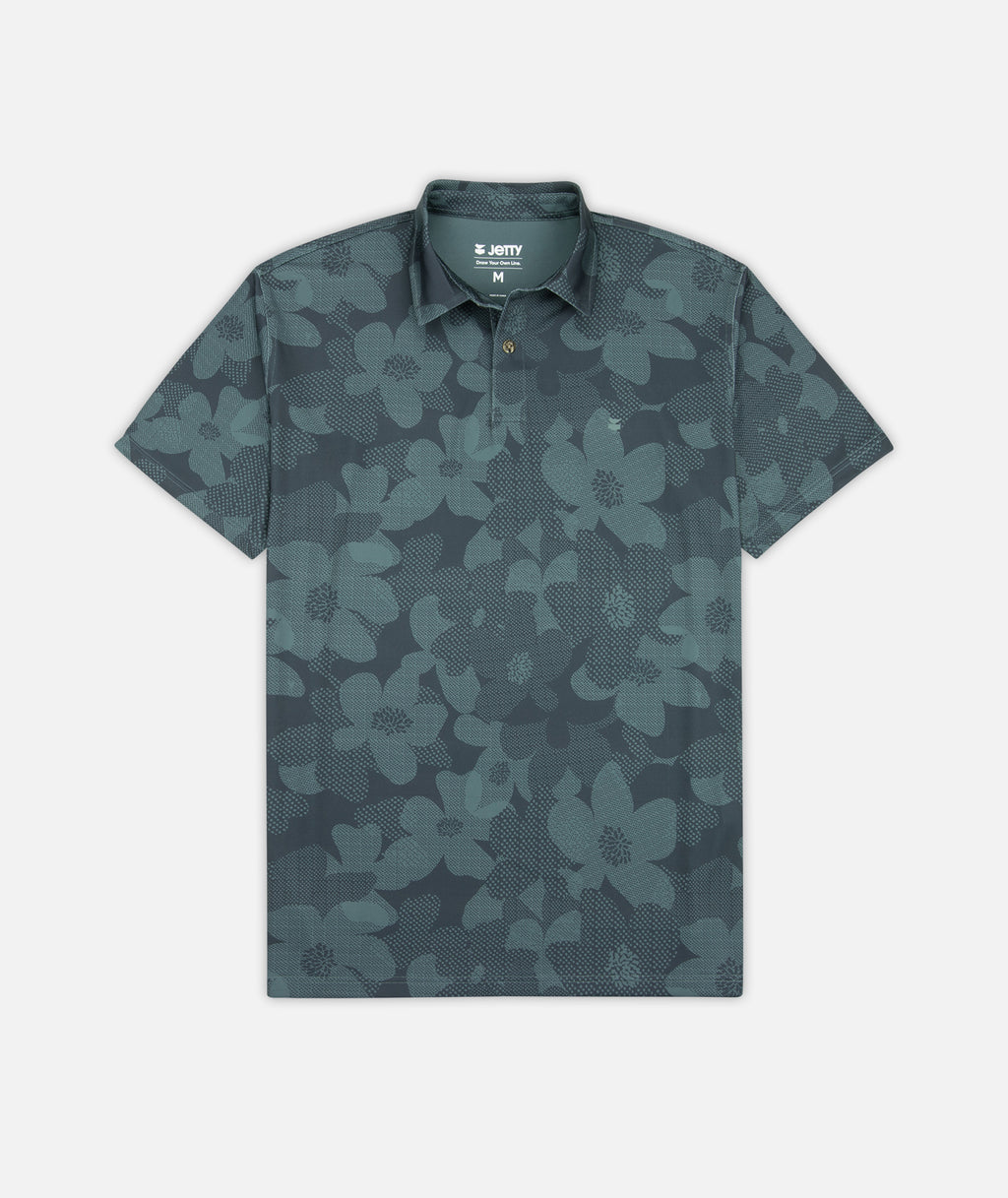 Bunker Polo Shirt - Atlantic - Jetty
