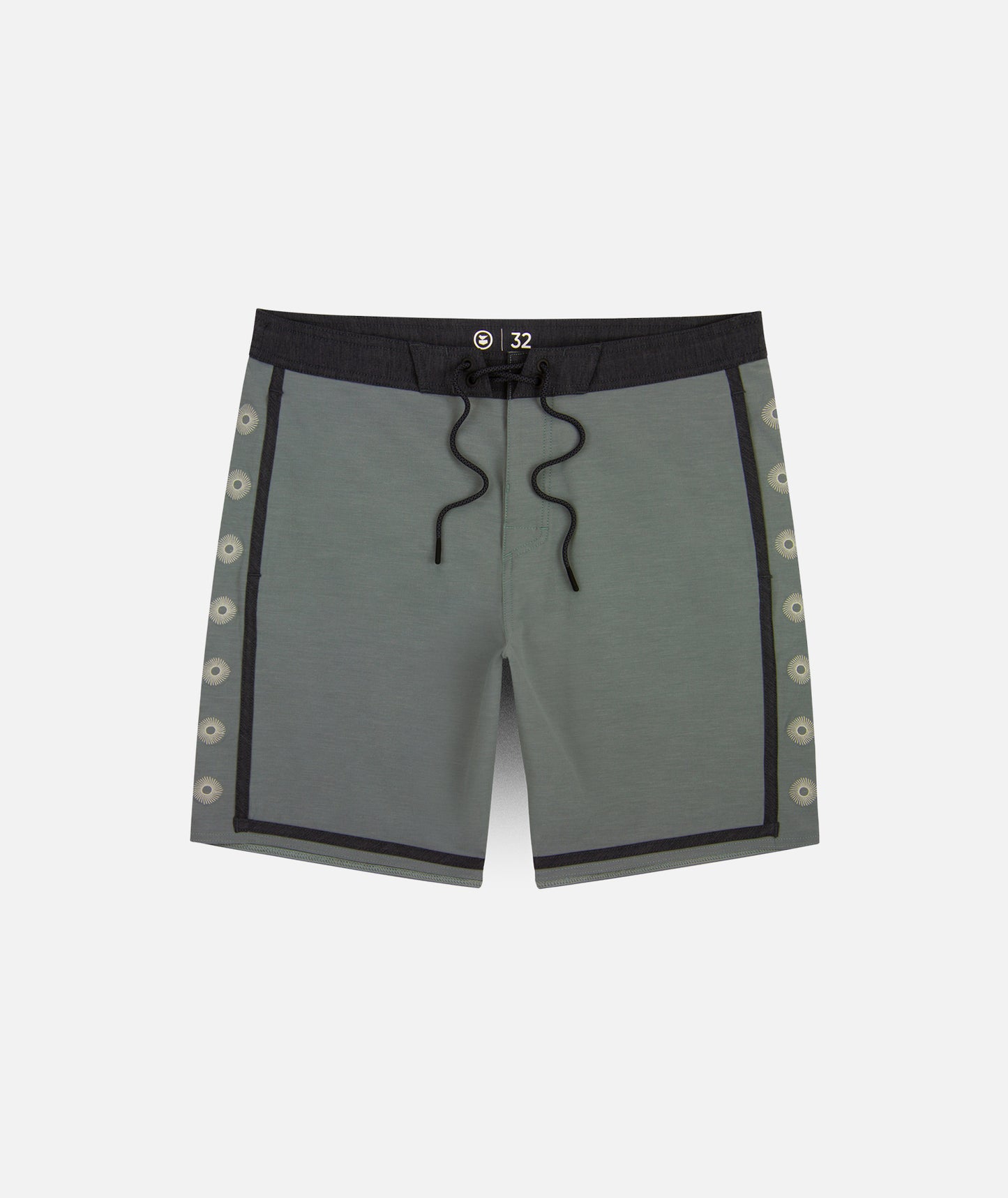 Hudson Hybrid Boardshort - Agave - Jetty