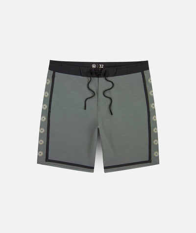 Hudson Hybrid Boardshort - Agave - Jetty
