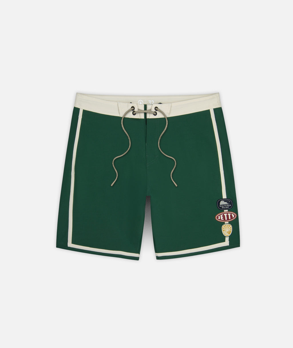 Hudson Hybrid Boardshort - Green - Jetty