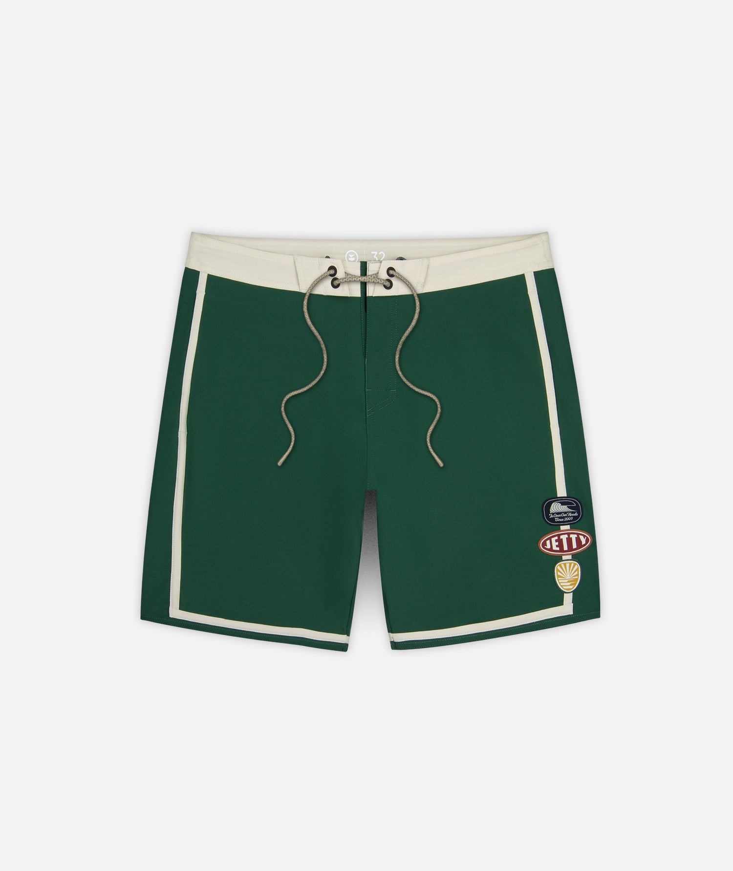 Hudson Hybrid Boardshort - Green - Jetty