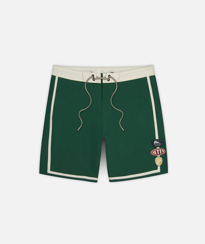 Hudson Hybrid Boardshort - Green - Jetty