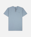 Mariana Slub Henley - Light Blue - Jetty