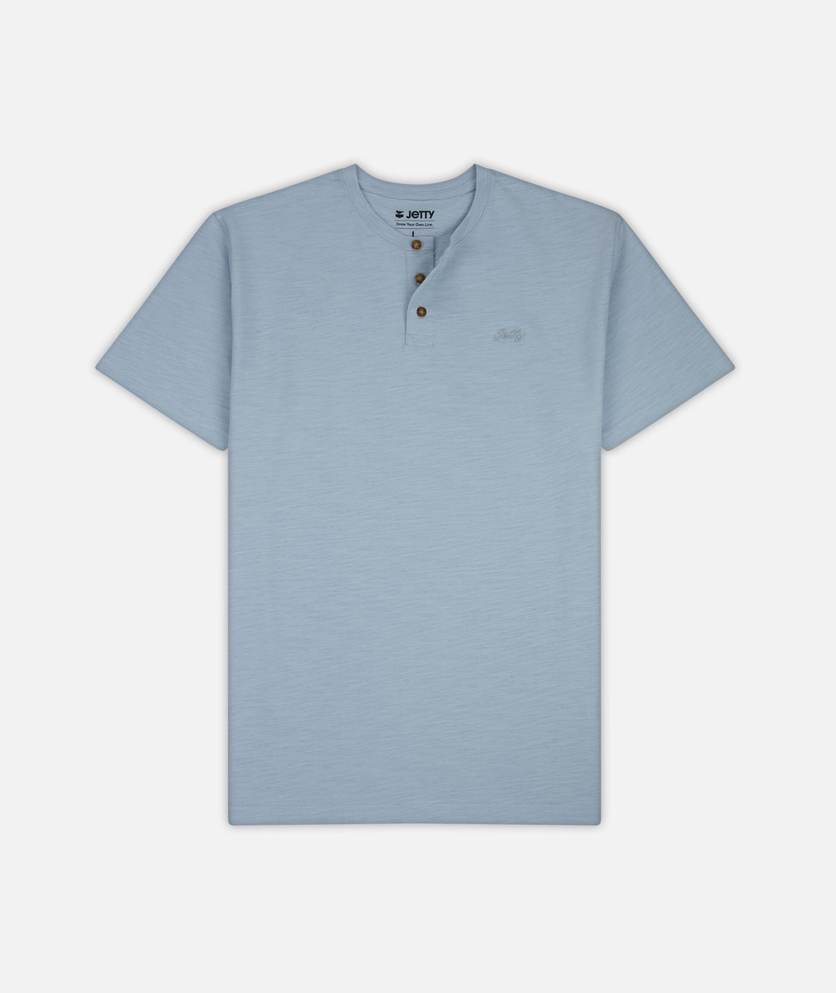 Mariana Slub Henley - Light Blue - Jetty