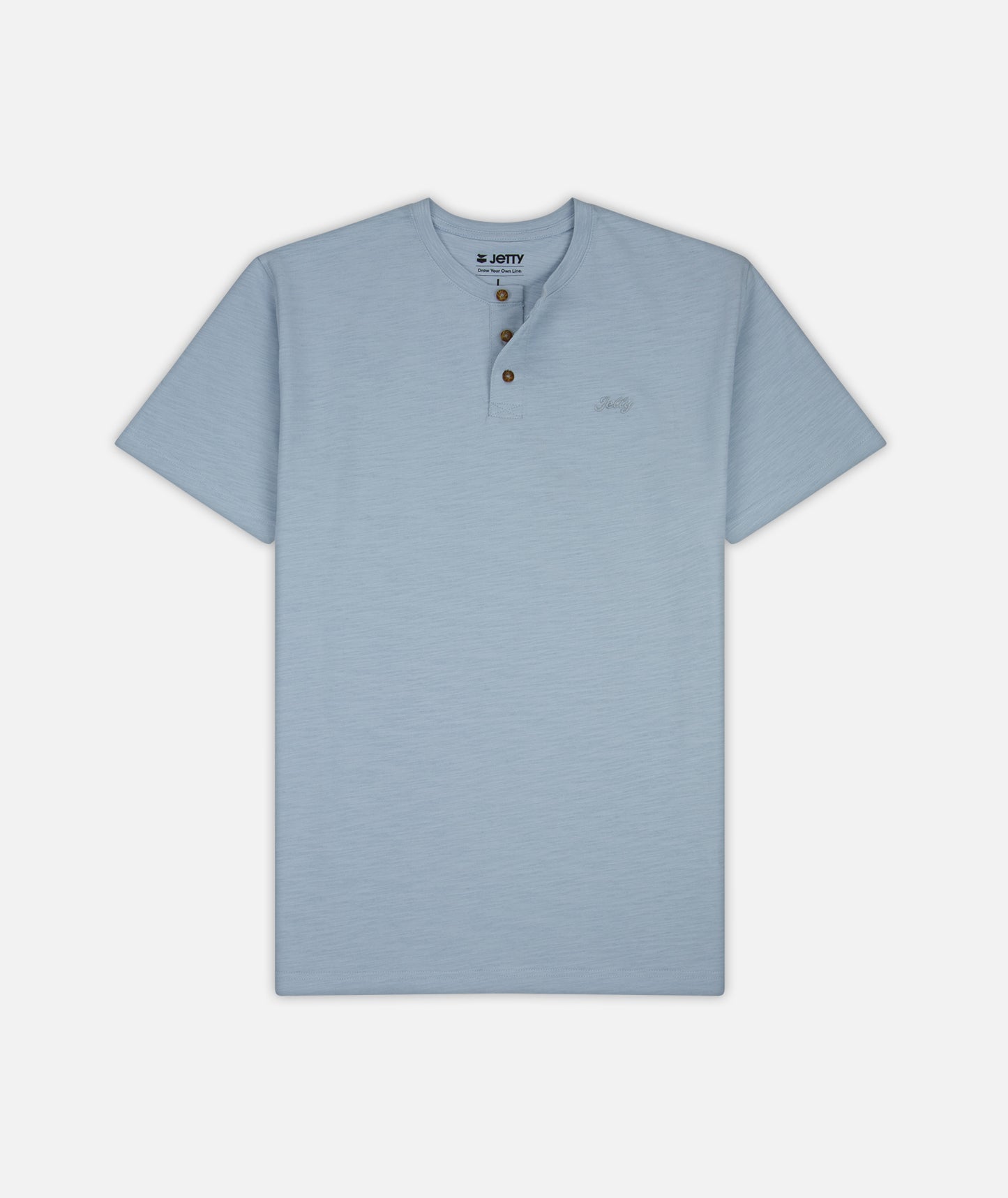 Mariana Slub Henley - Light Blue - Jetty