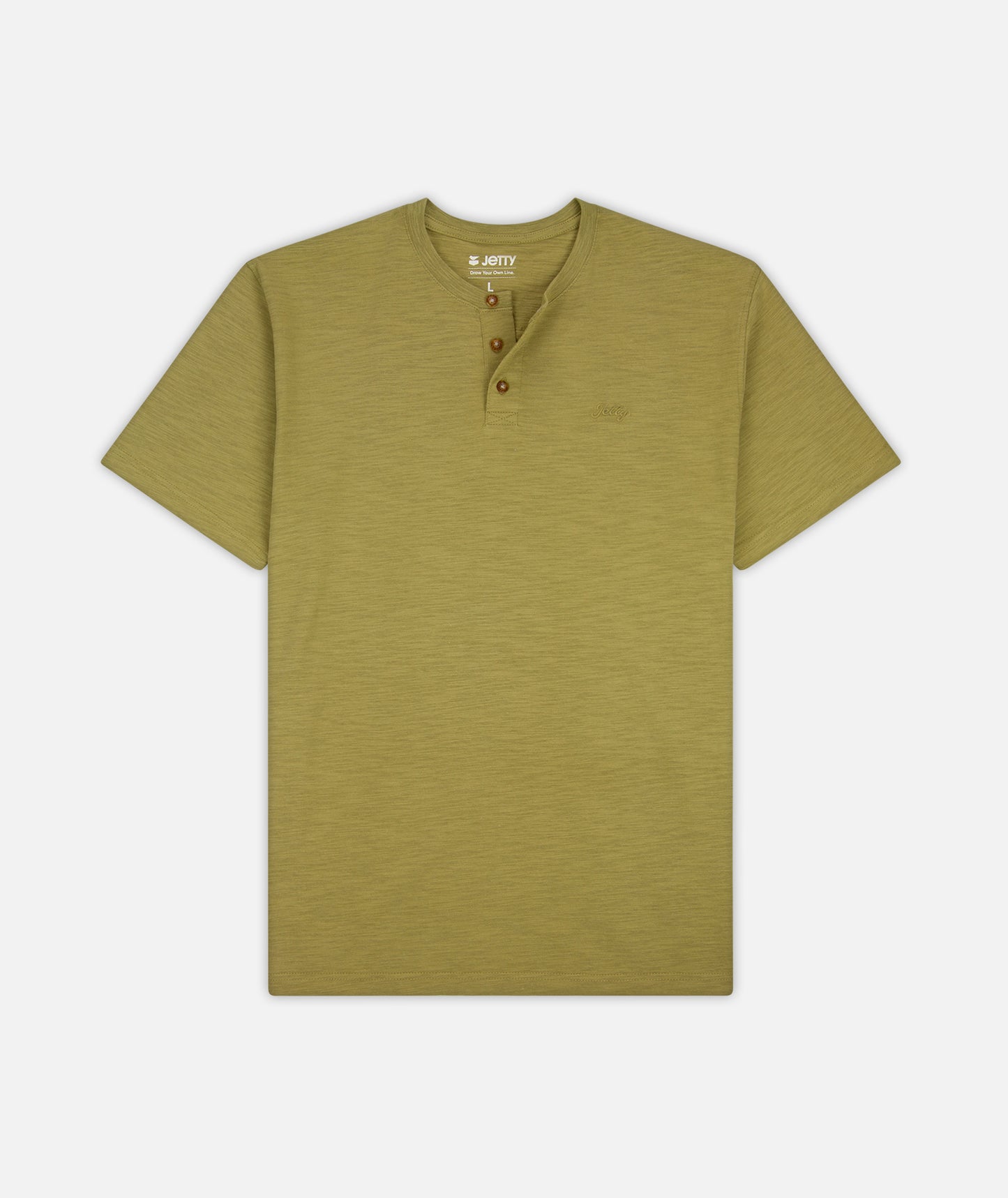 Mariana Slub Henley - Olive - Jetty
