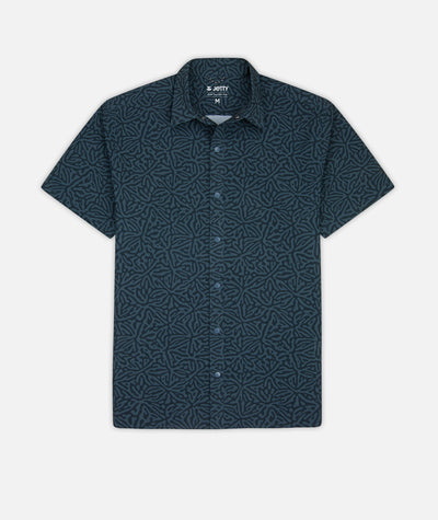 Sandspit Tech Woven Shirt - Navy - Jetty
