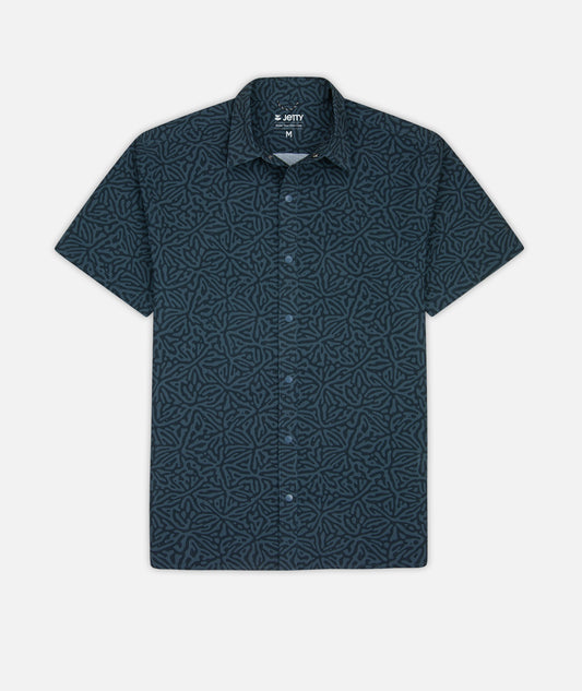 Sandspit Tech Woven Shirt - Navy - Jetty