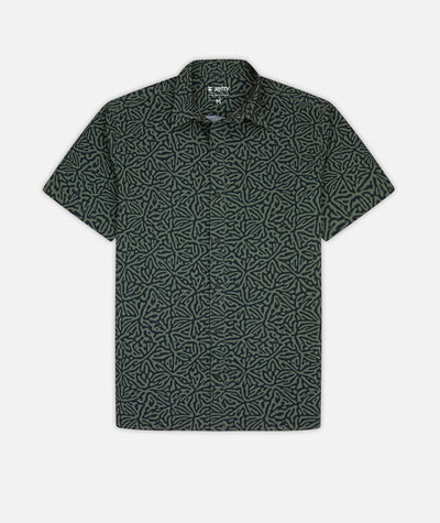 Sandspit Tech Woven Shirt - Olive - Jetty