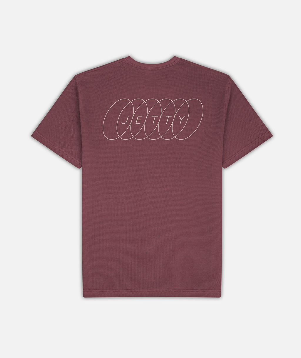 Trench Waffle Tee - Mauve - Jetty