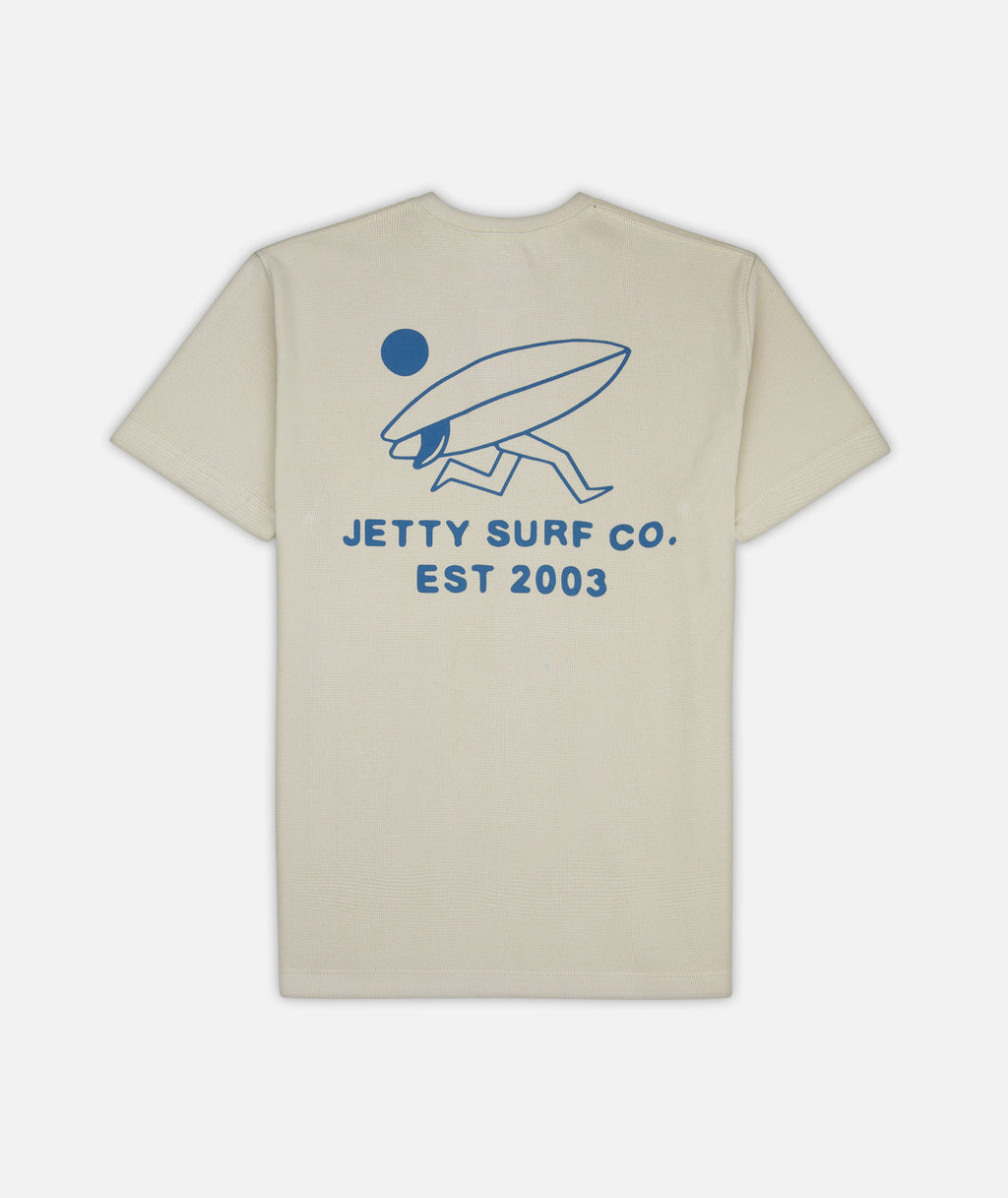 Trench Waffle Tee - White - Jetty