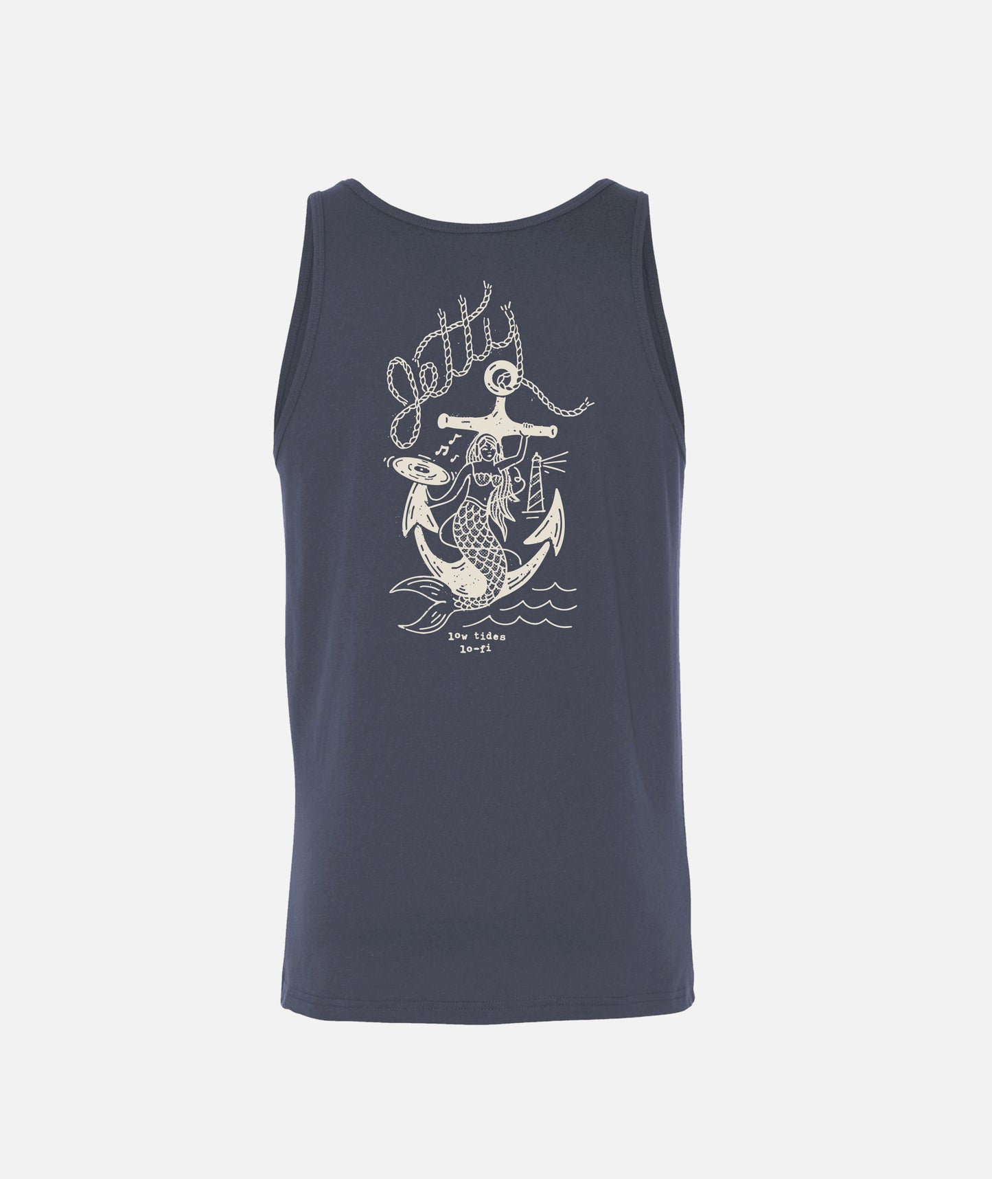 Low Tides Lo-Fi Tank - Navy Heather - Jetty