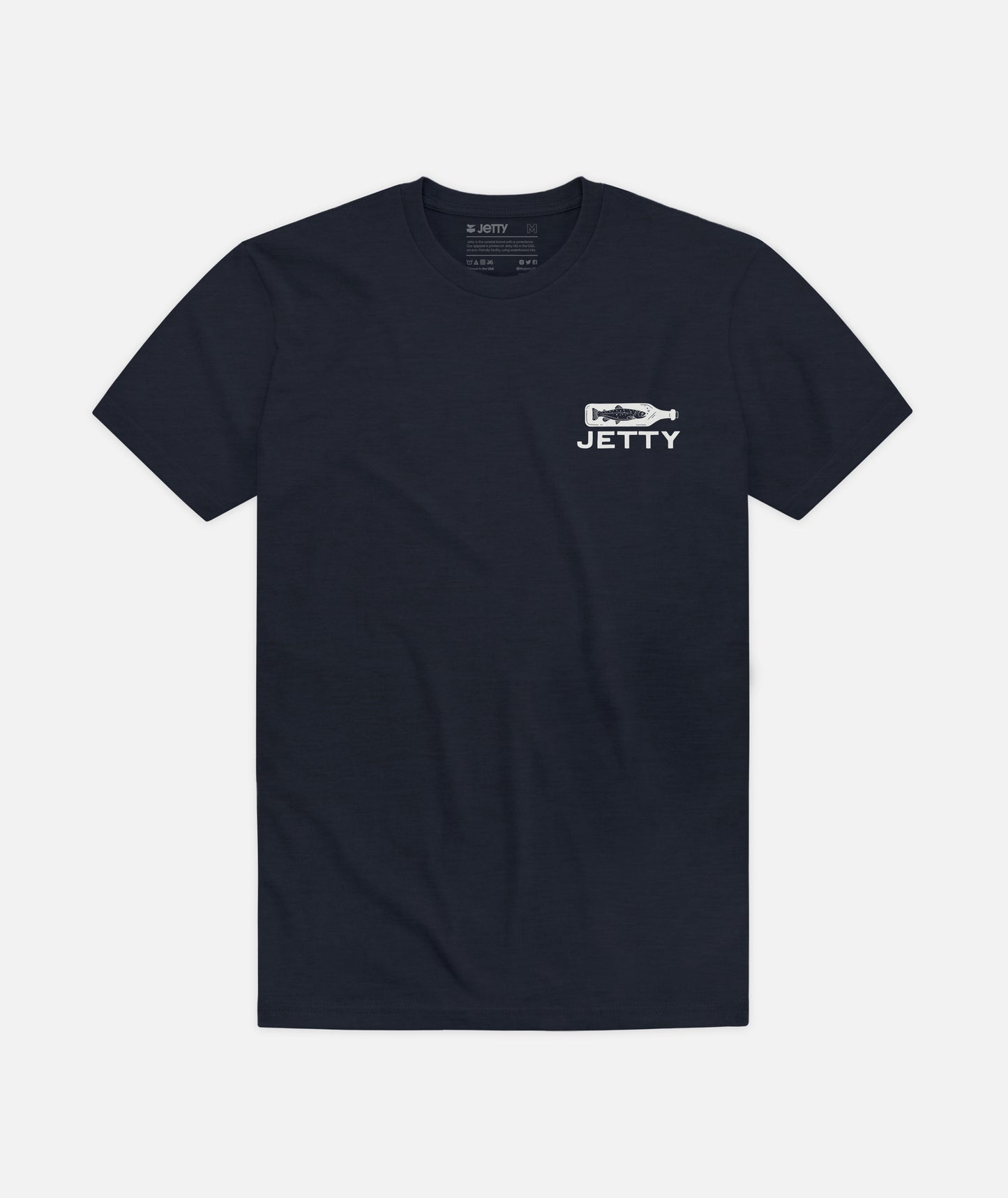 Bottle Service Tee - Solid Navy Tri - Jetty