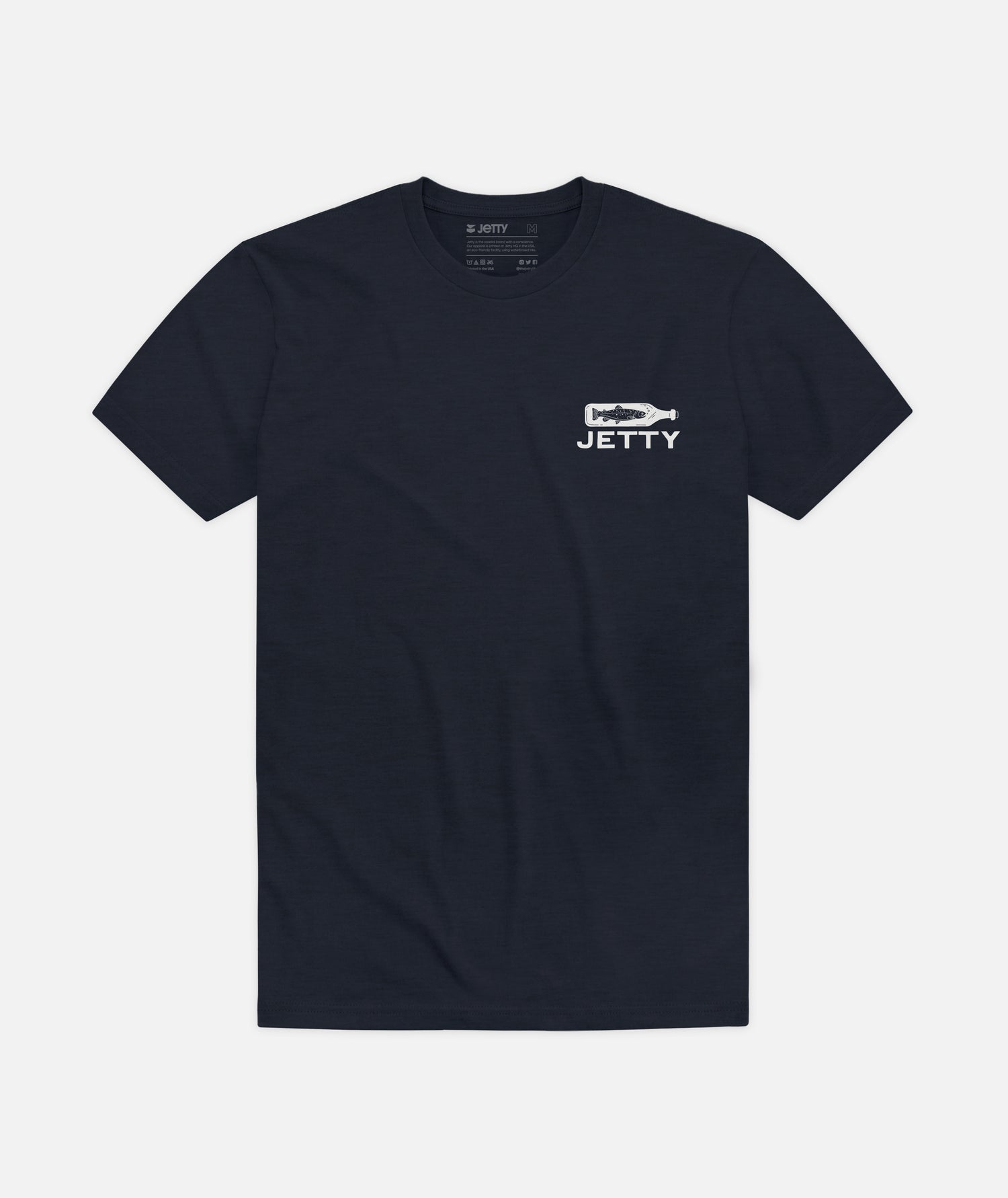 Bottle Service Tee - Solid Navy Tri - Jetty