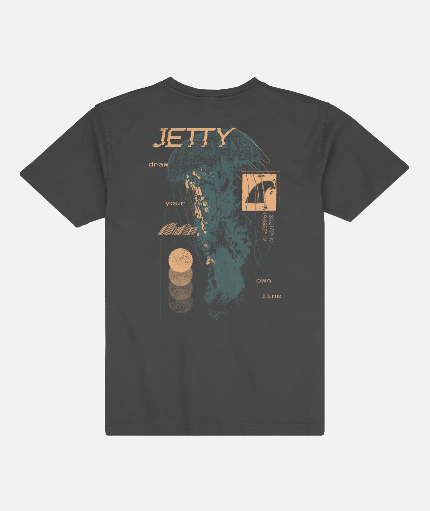 Jelly Glitch Tee - Pirate Black - Jetty