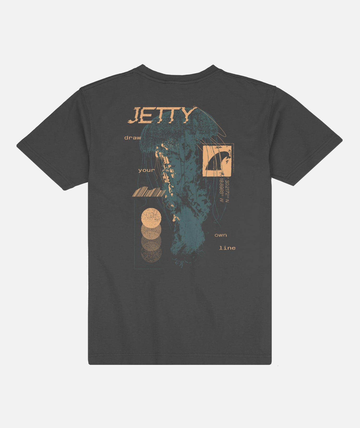 Jelly Glitch Tee - Pirate Black - Jetty