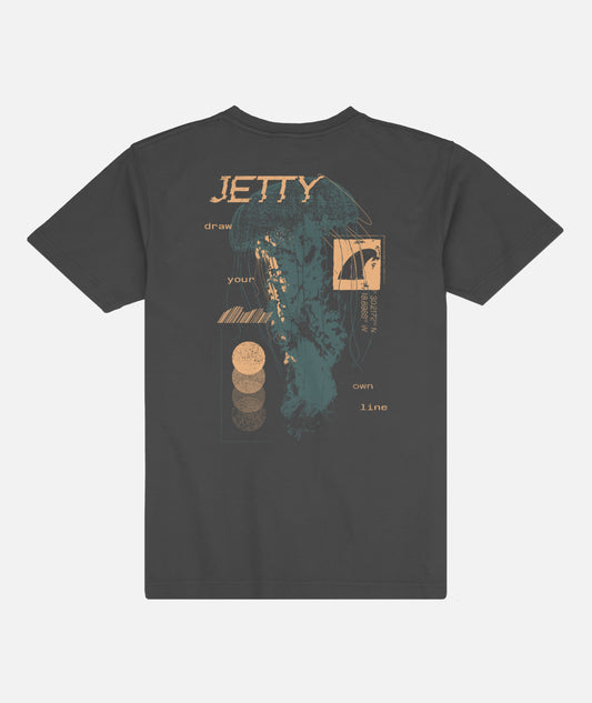 Jelly Glitch Tee - Pirate Black - Jetty