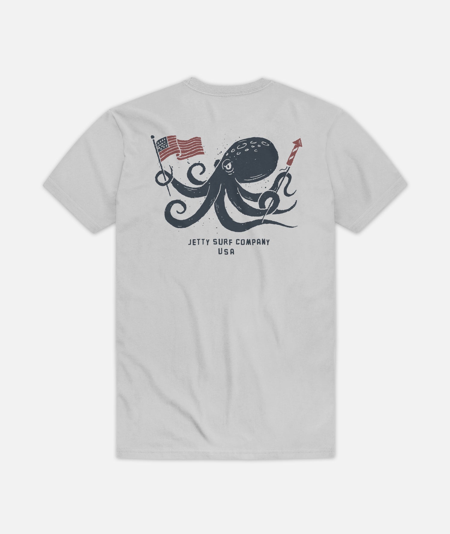 Patriot Tee - Heather Silver - Jetty
