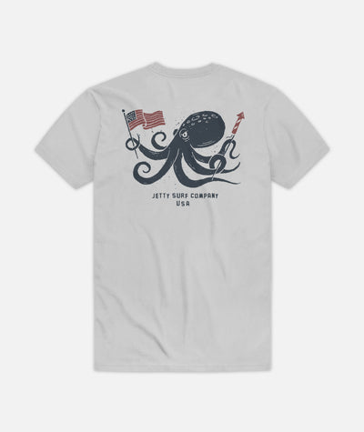 Patriot Tee - Heather Silver - Jetty