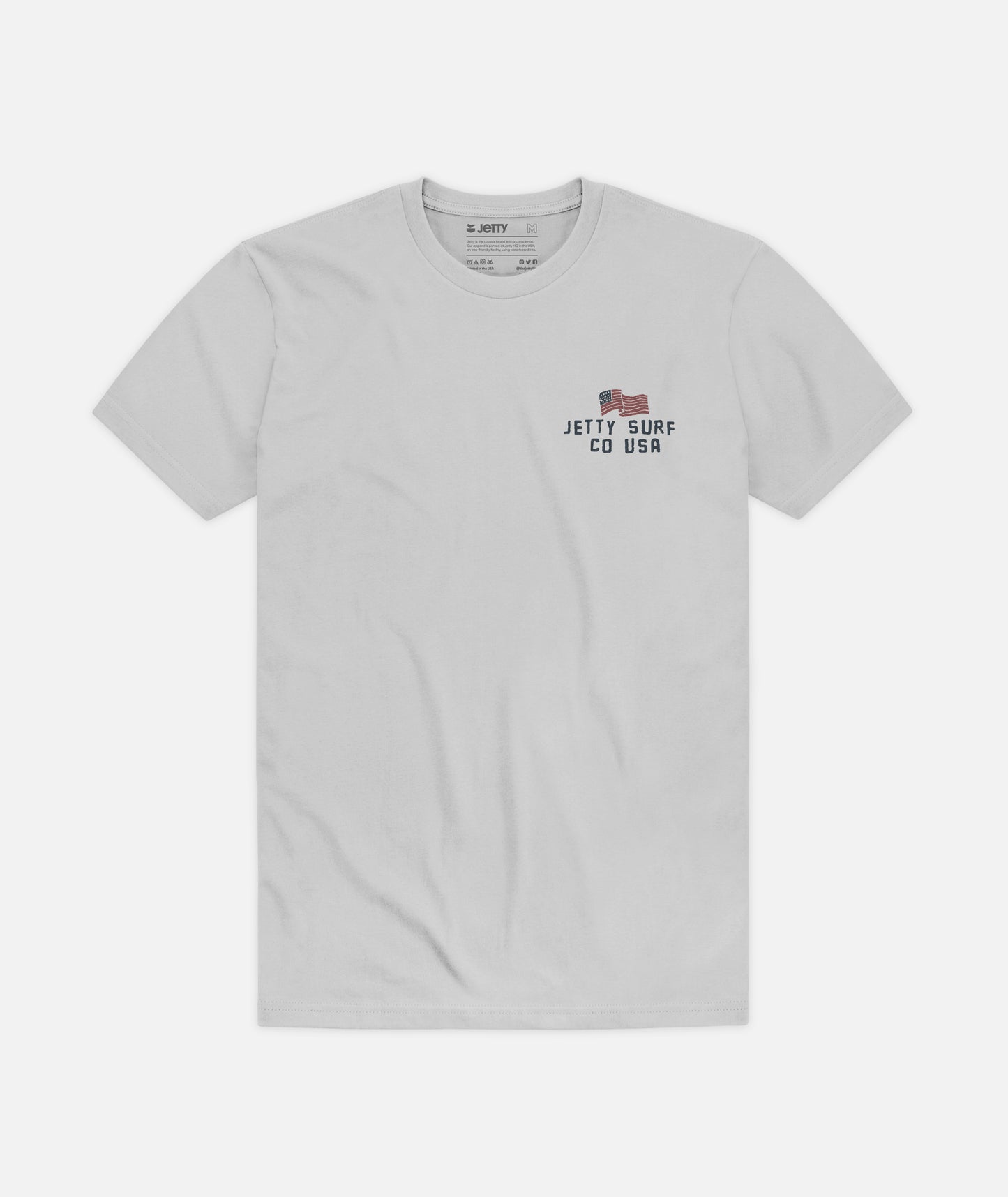 Patriot Tee - Heather Silver - Jetty
