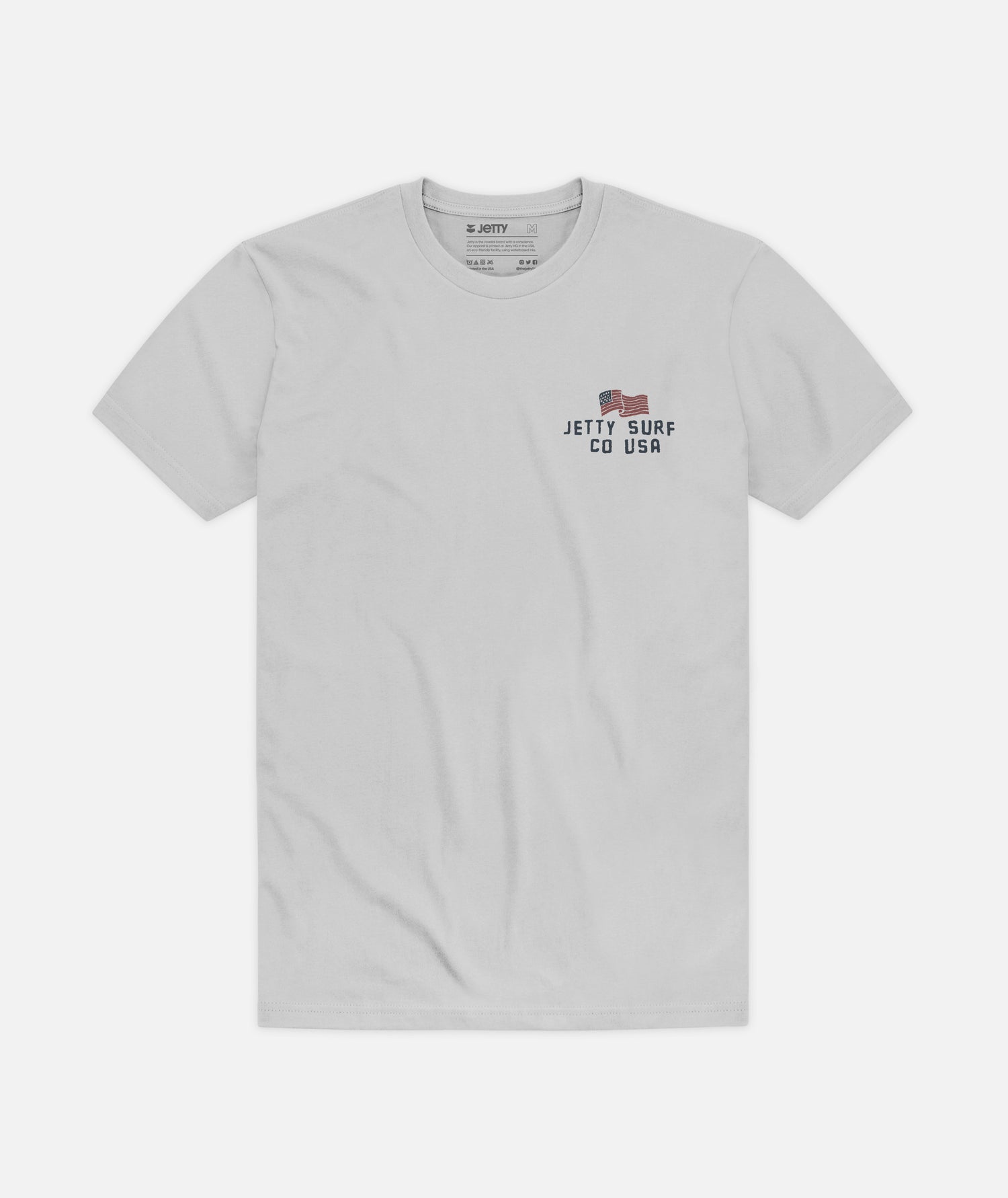 Patriot Tee - Heather Silver - Jetty