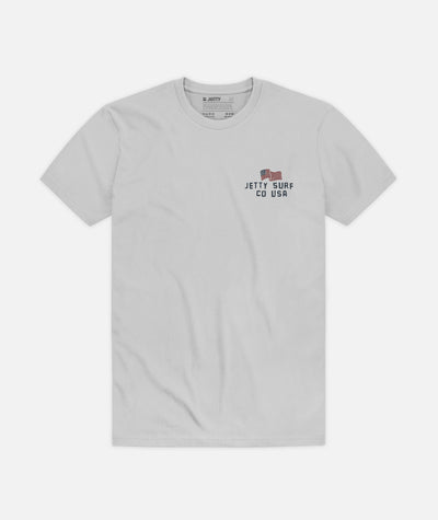 Patriot Tee - Heather Silver - Jetty