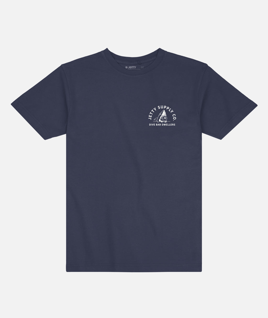 Poolshark Tee - Harbor Blue - Jetty
