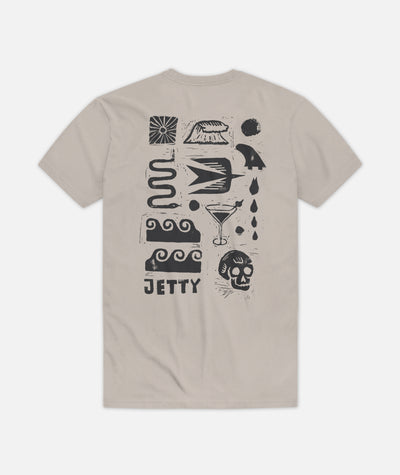 Runes Tee - Dust - Jetty
