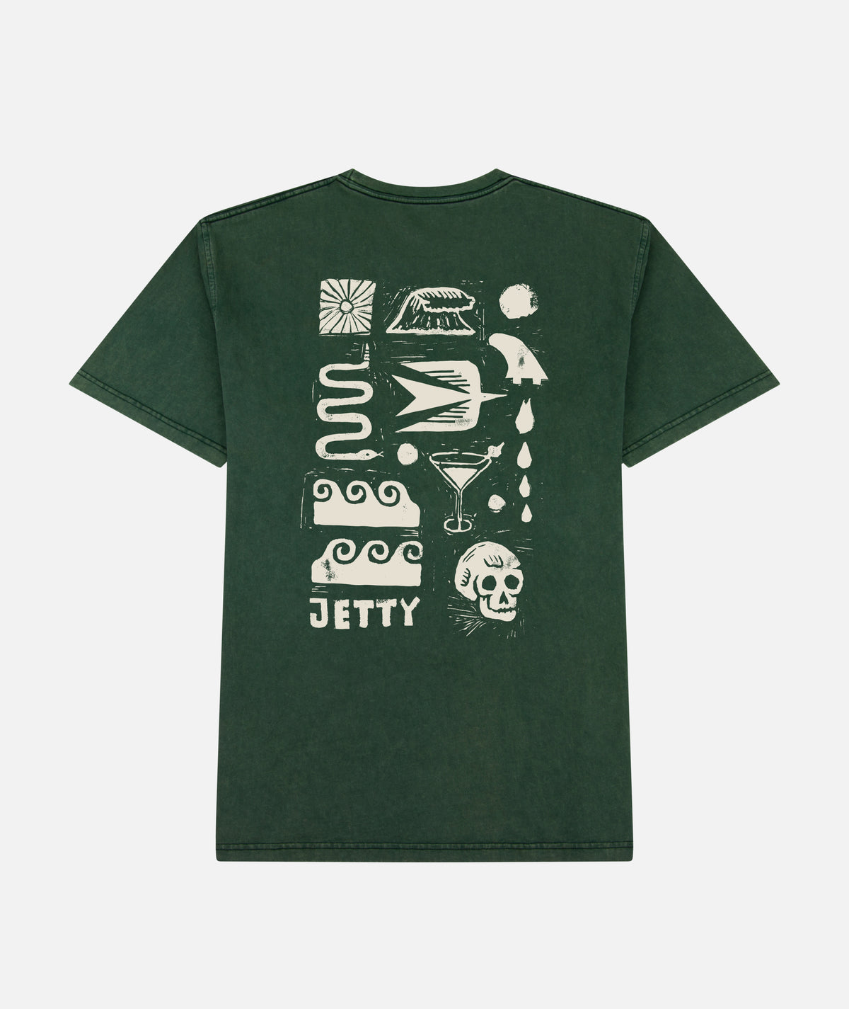 Runes Tee - Green - Jetty