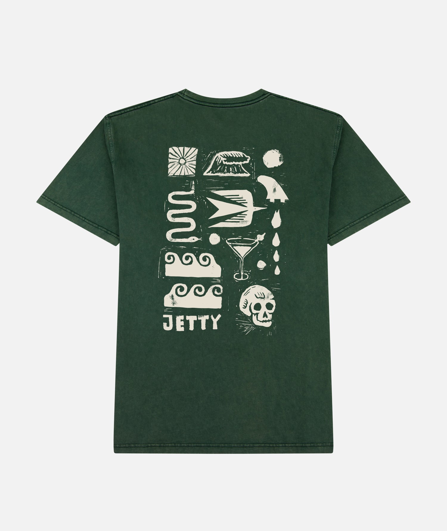 Runes Tee - Green - Jetty