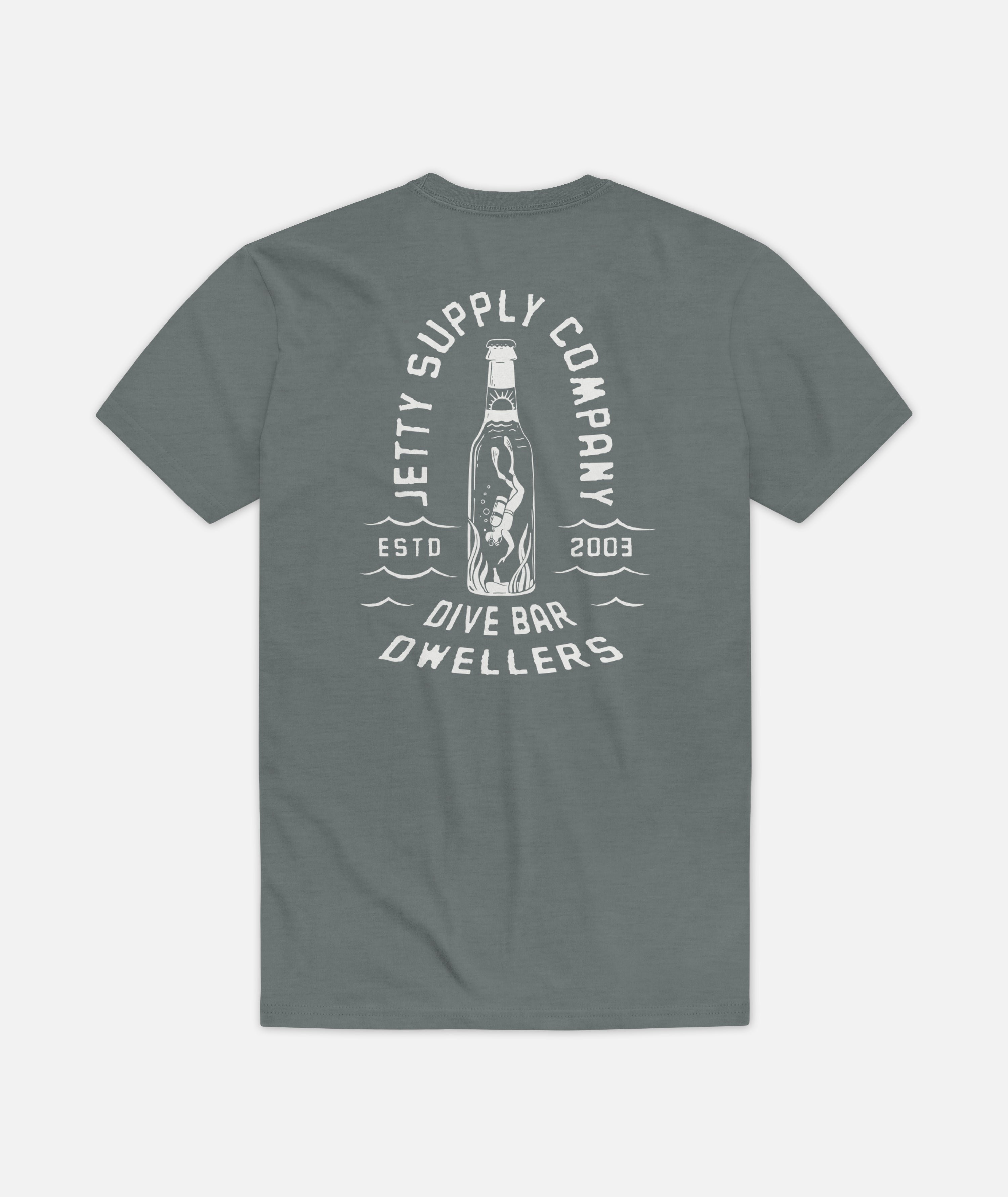Scuba Dive Tee - Heather Blue Storm - Jetty