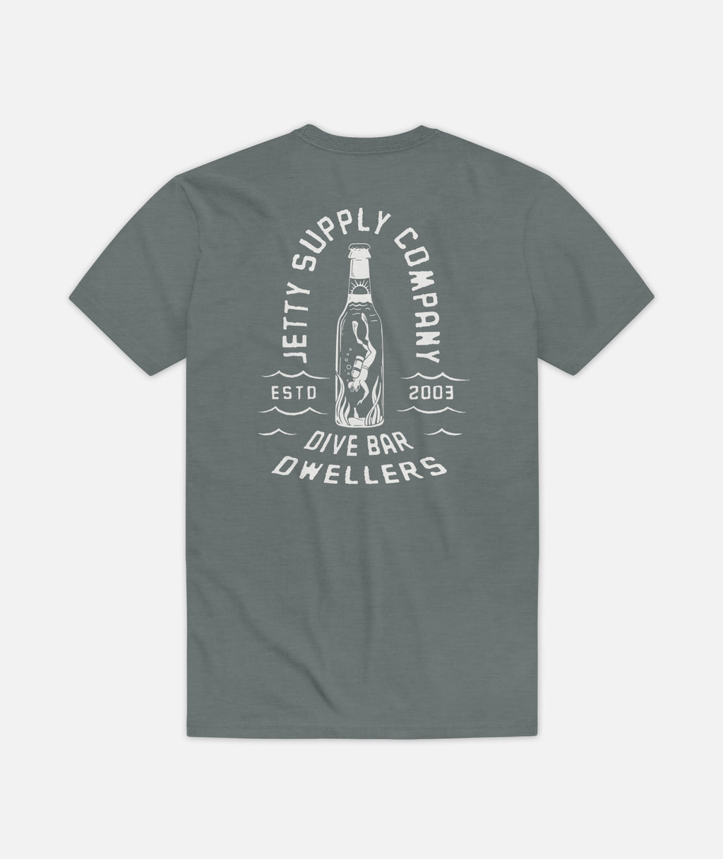 Scuba Dive Tee - Heather Blue Storm - Jetty
