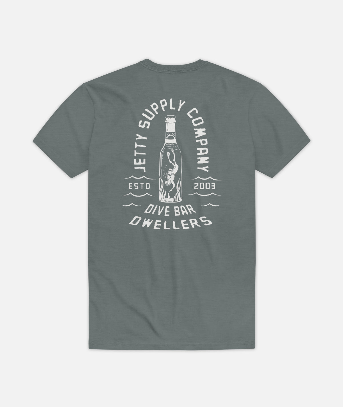 Scuba Dive Tee - Heather Blue Storm - Jetty