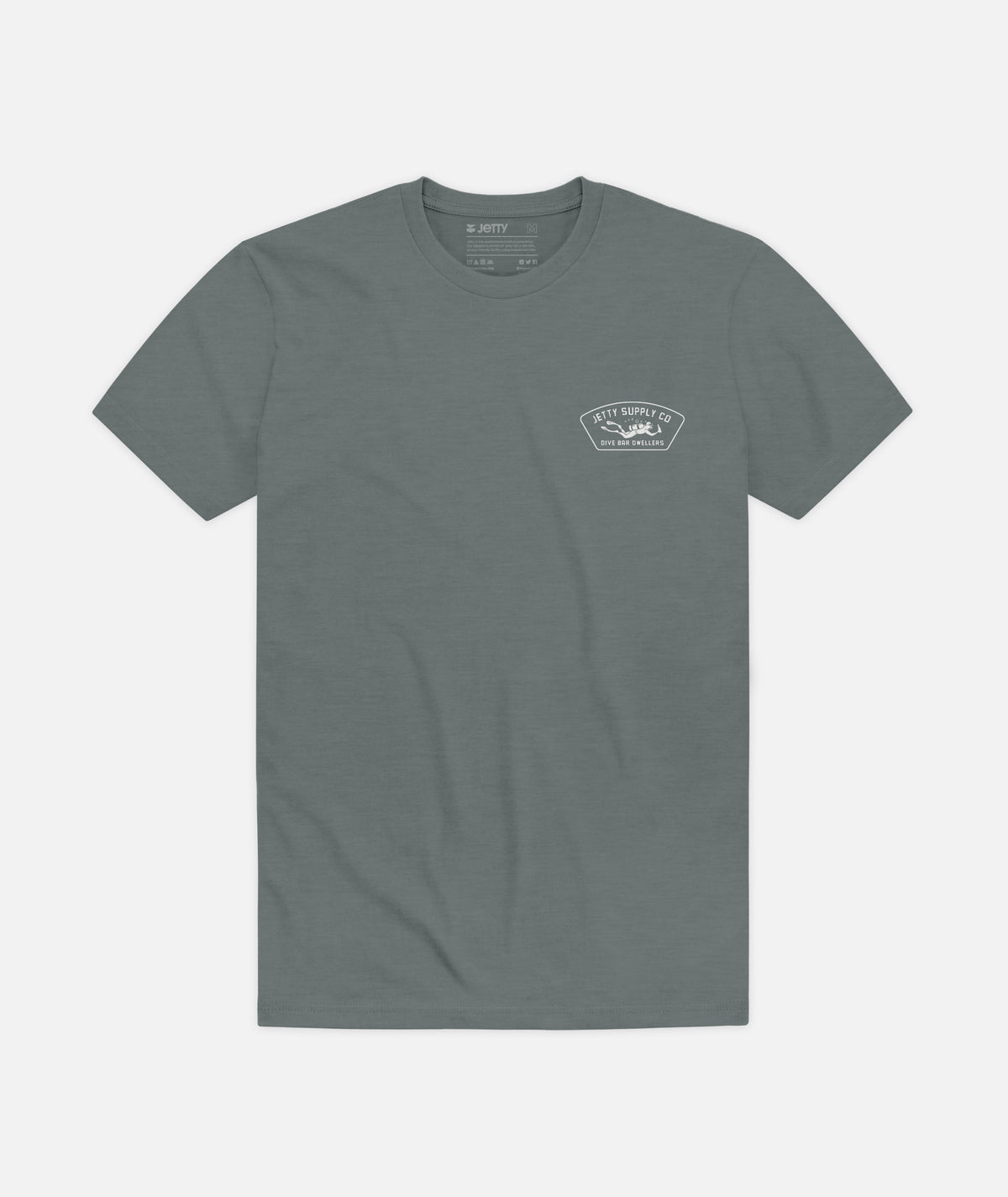 Scuba Dive Tee - Heather Blue Storm - Jetty