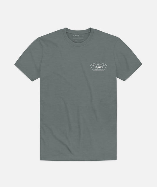 Scuba Dive Tee - Heather Blue Storm