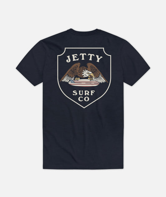 Soar Tee - Solid Navy Blend - Jetty