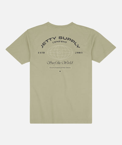 Surf World Tee - Bay Leaf - Jetty