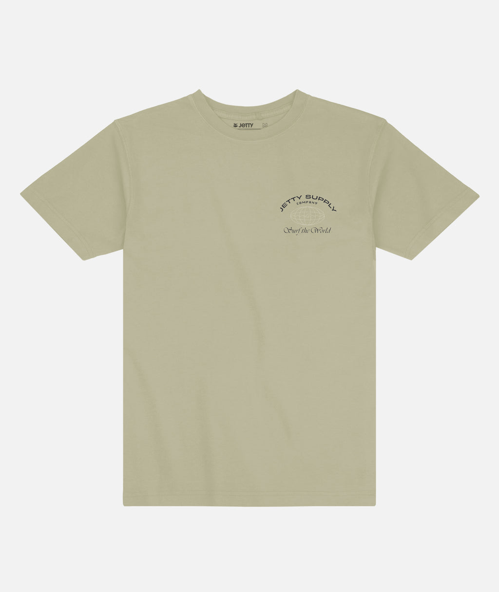 Surf World Tee - Bay Leaf - Jetty
