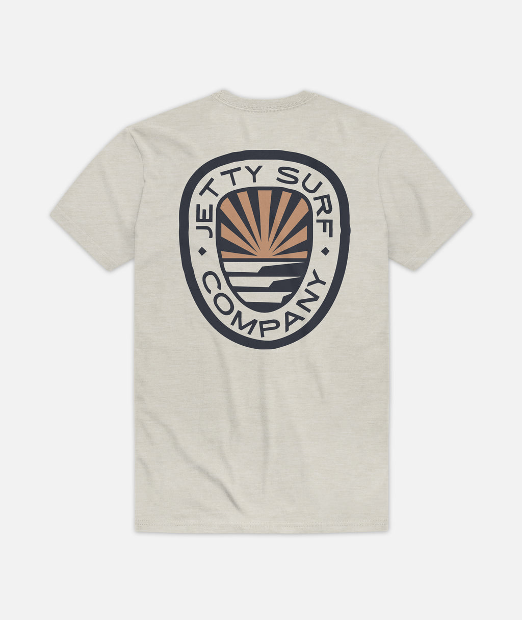 Tidecrest Tee - Cement Tri Blend - Jetty