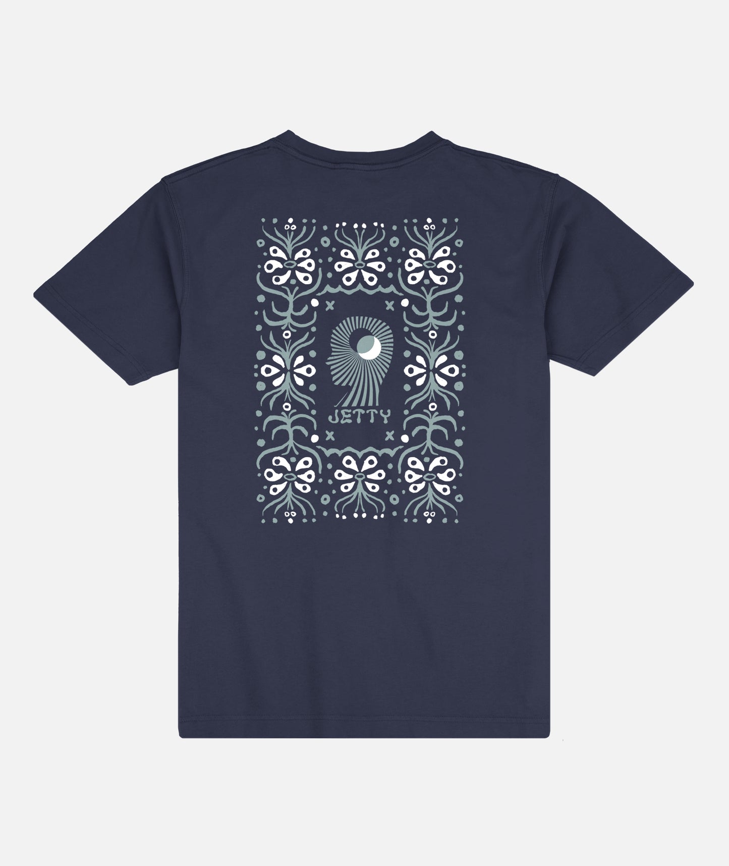 Wave Lengths Tee - Harbor Blue - Jetty