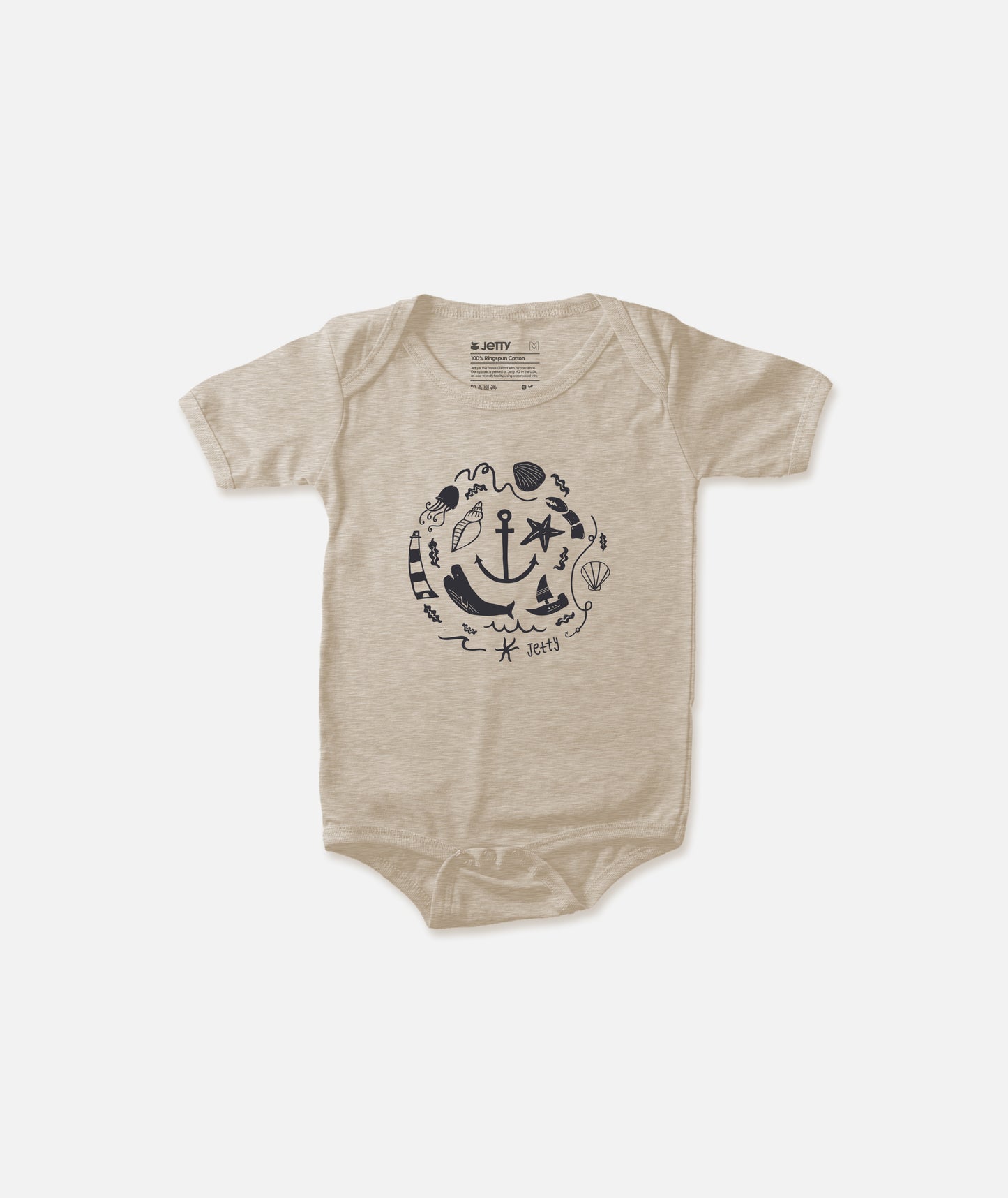 Ocean Whirl Bodysuit - Stone - Jetty