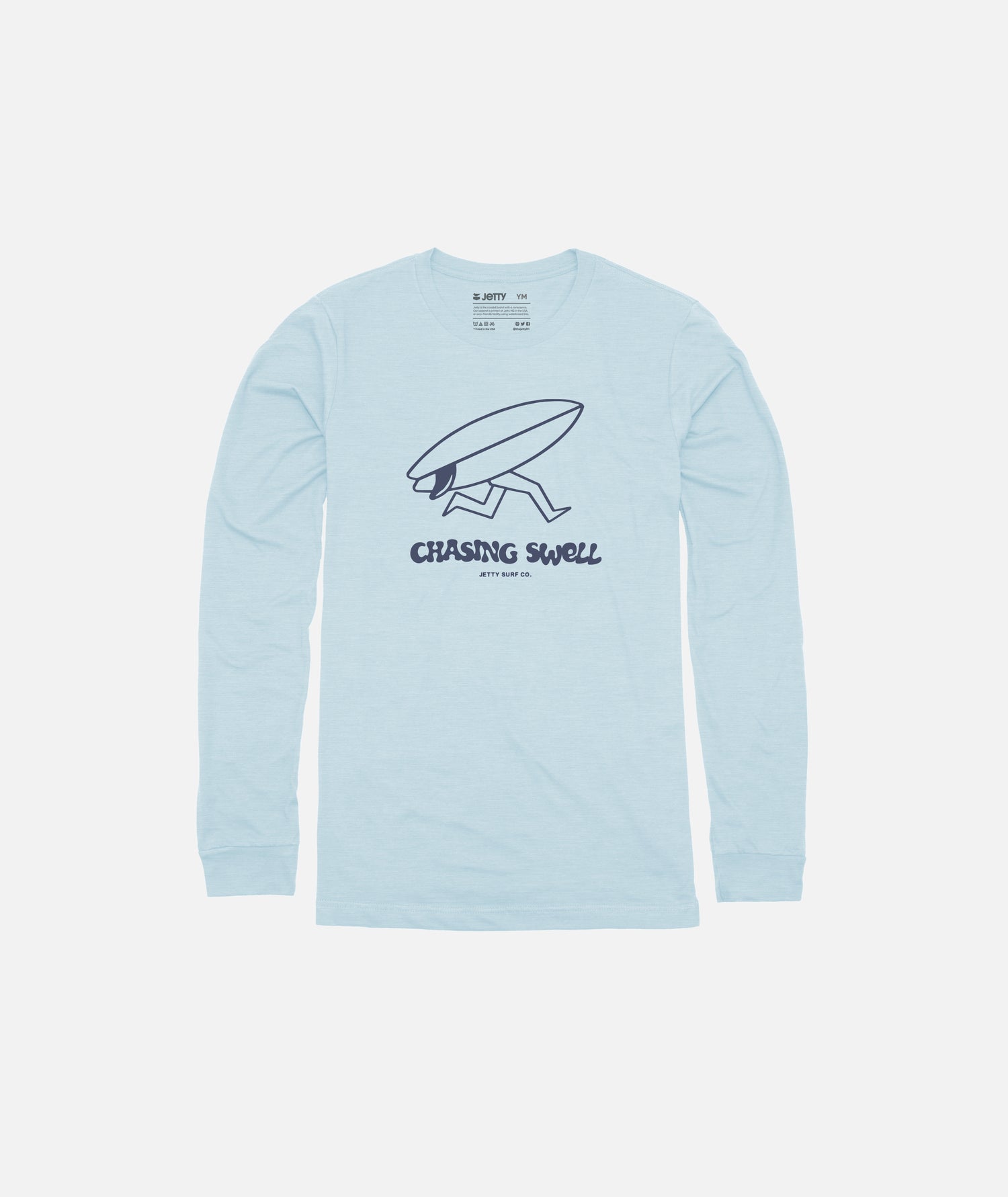Tot Chaser UV LS Shirt - Artic Blue - Jetty
