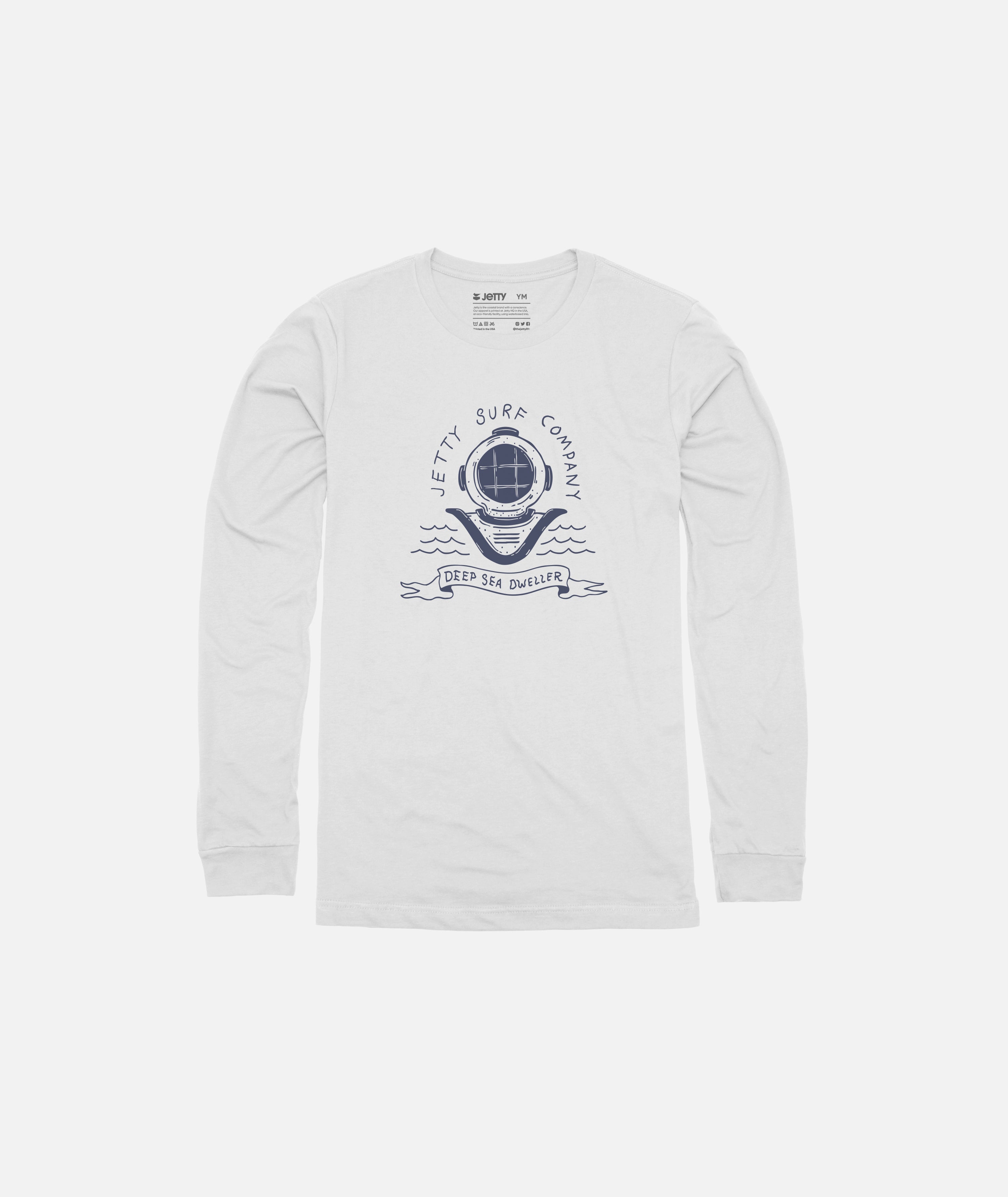 Tot Sea Dweller UV LS Shirt - White - Jetty