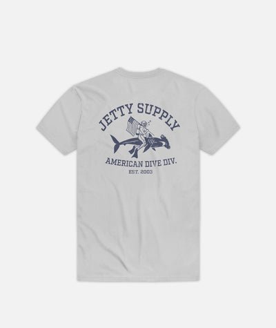 Grom Division Tee - Silver - Jetty
