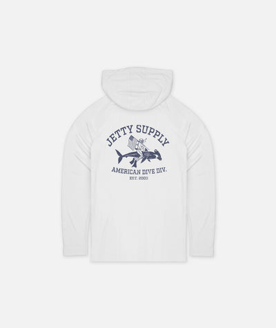 Grom Division UV Hoodie - White - Jetty
