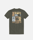 Grom Retreat Tee - Military Green - Jetty