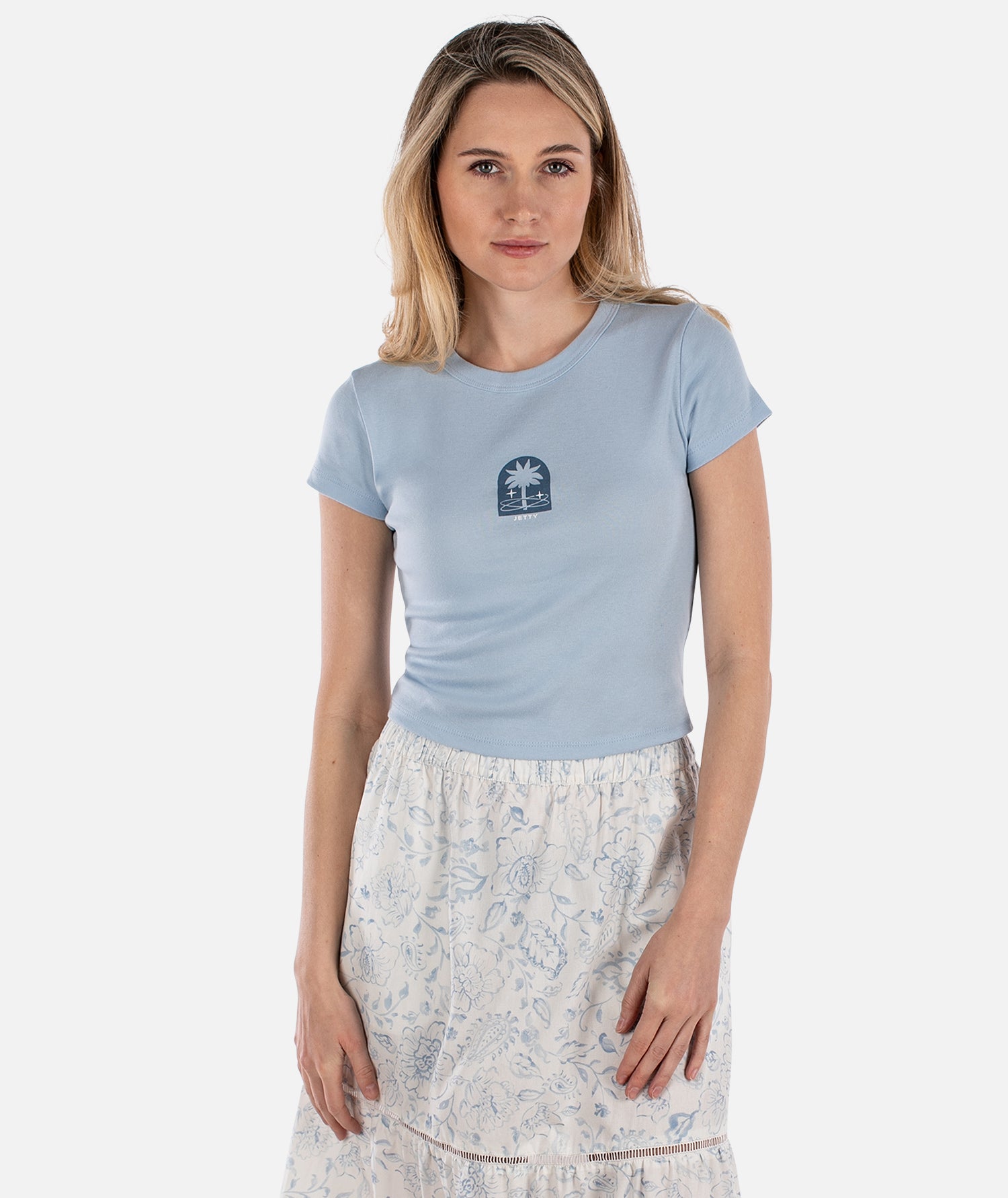 Astrosurf Micro Rib Baby Tee - Baby Blue - Jetty